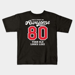 80Th Awesome 80 Kids T-Shirt